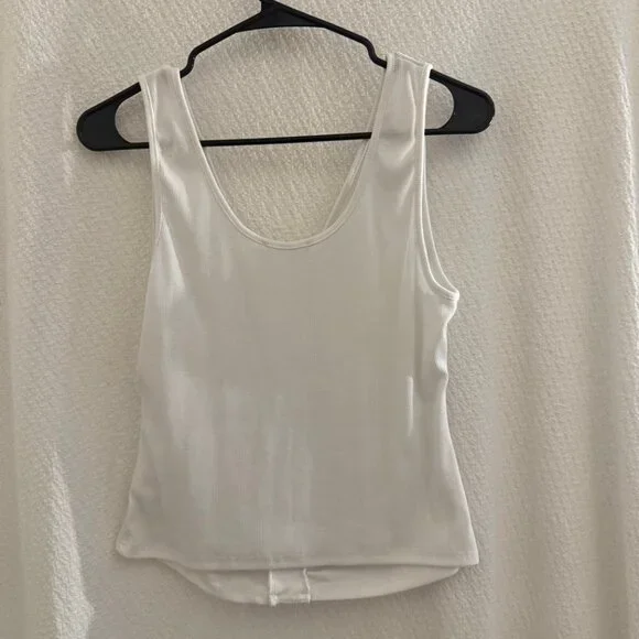 Lush off white tank. Size L NWOT - Picture 8 of 9